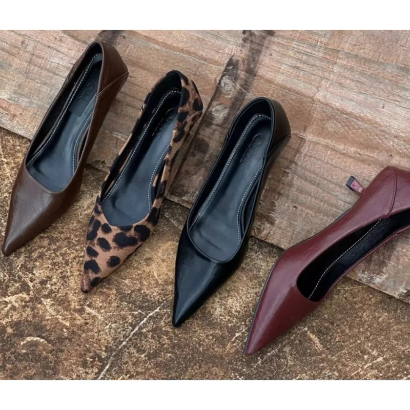Womens Heels - 2026 Kadın Seksi Yüksek Topuklu Bordo