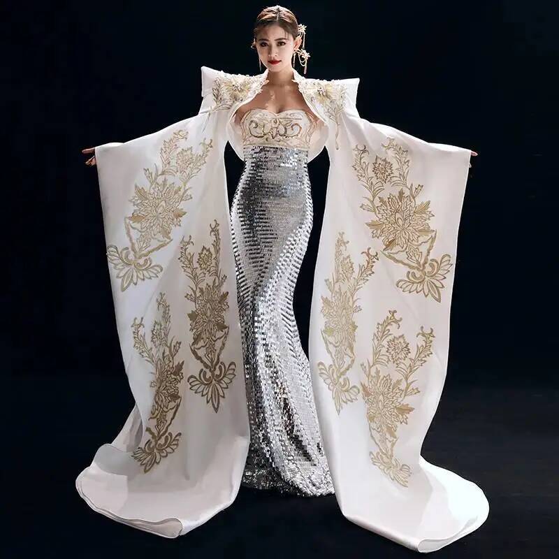 Formal Dress - Şık Çin Tarzı Akşam Elbisesi, Kadınlar