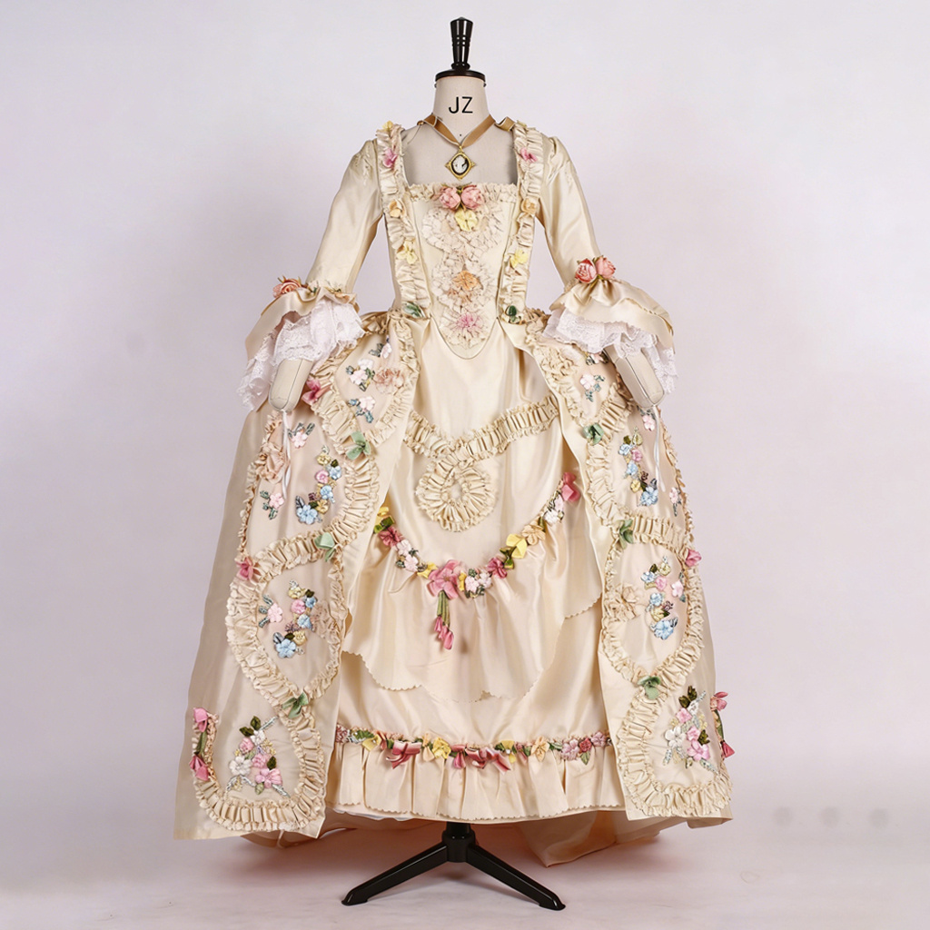 Evening Gown - Fransız Tarzı 18. Yüzyıl Rokoko Kraliçe