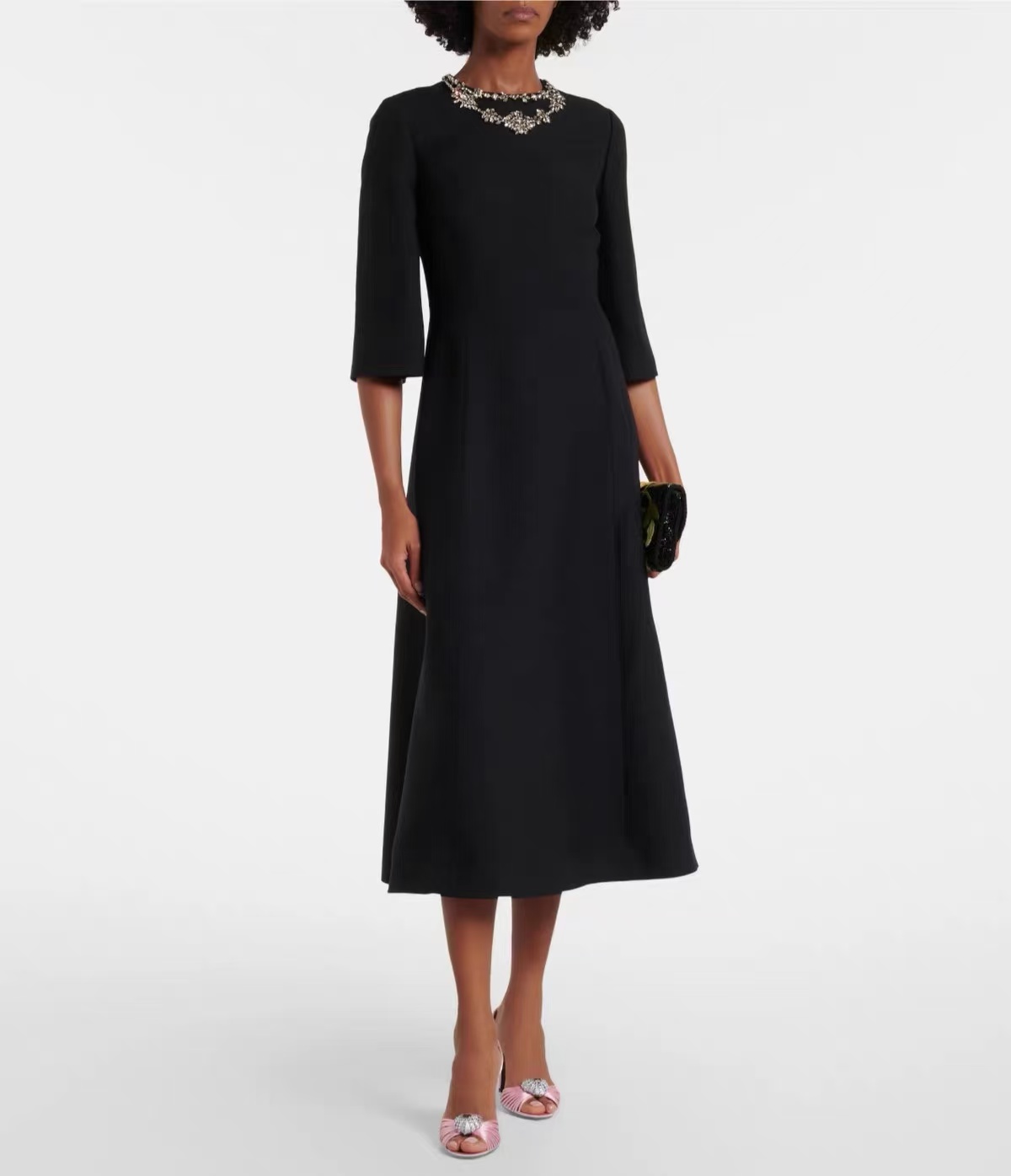 Premium İpek Yün Nane Yeşili K - Midi Dress incelemesi ve fiyatı