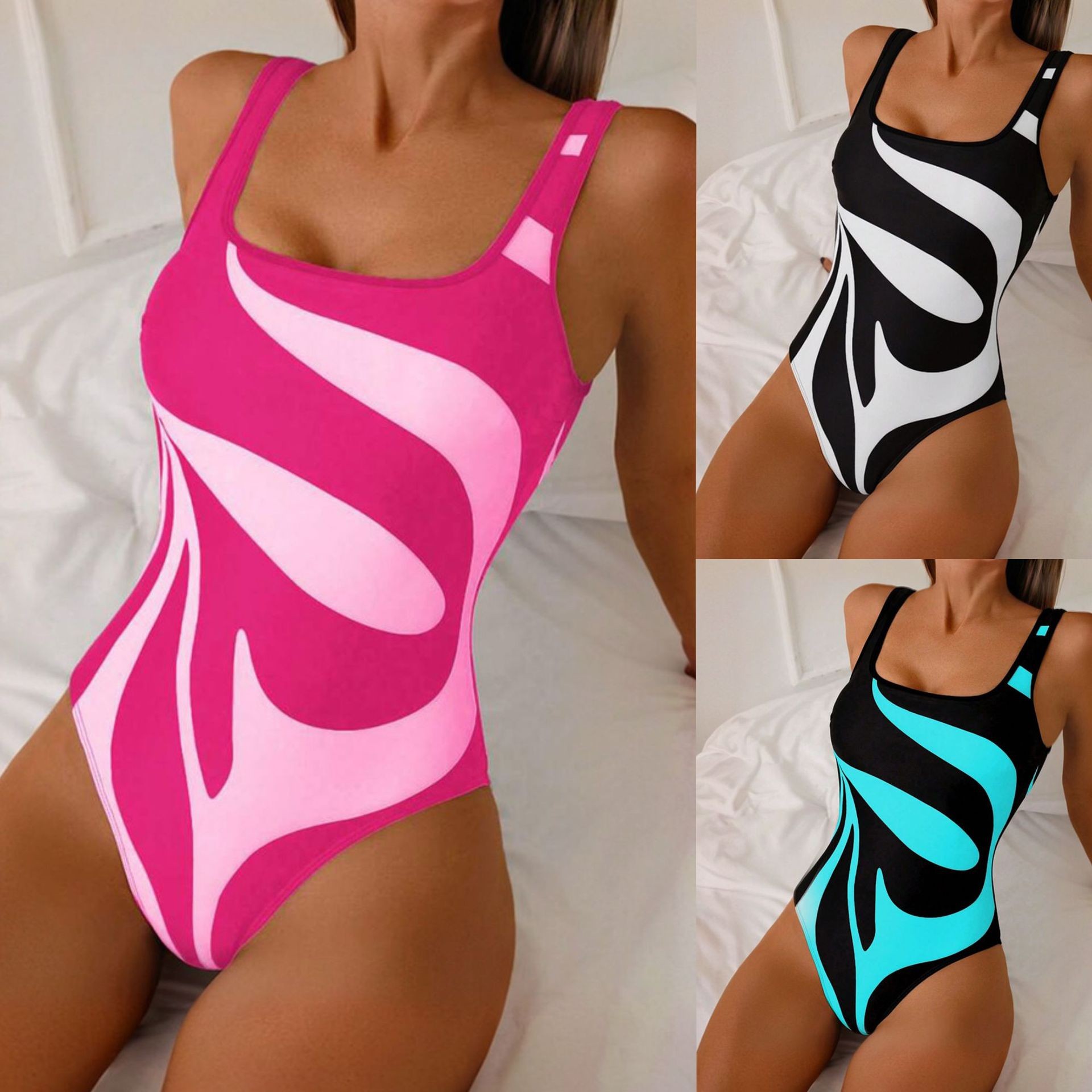 Kadın Tankini Soyut Baskılı Bi - Womens Suit incelemesi ve fiyatı
