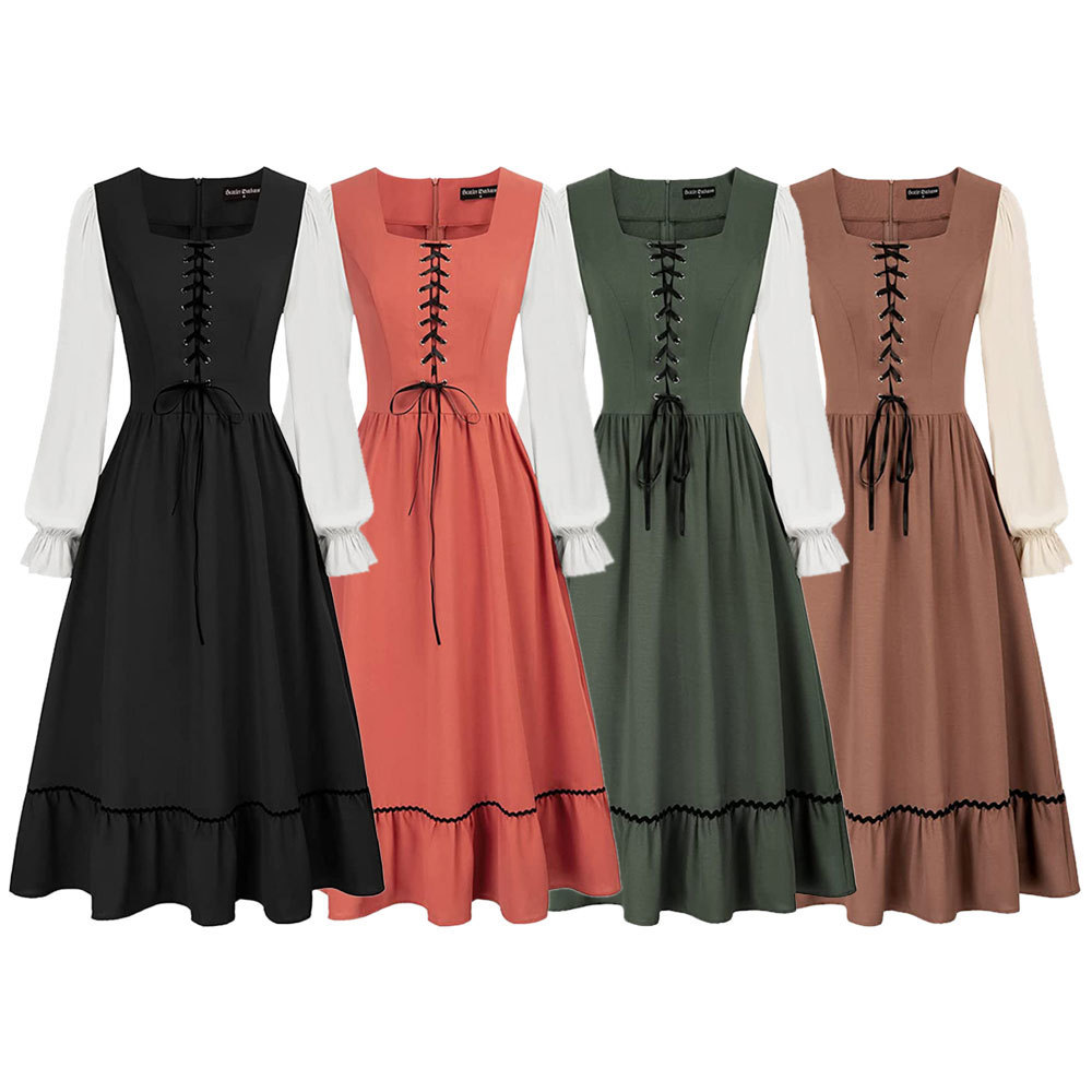Kadın Vintage Mahkeme Ortaçağ  - Midi Dress incelemesi ve fiyatı