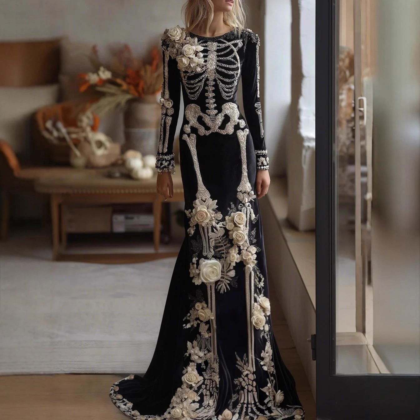 2026 Yeni Kadın İskelet Desenl - Evening Gown incelemesi ve fiyatı